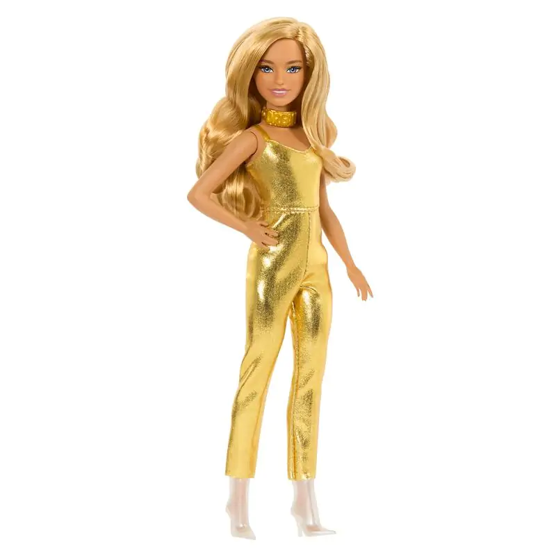 Barbie golden jumpsuit Puppe Produktfoto