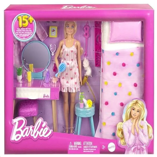 Barbie Bedroom und Puppe termékfotó