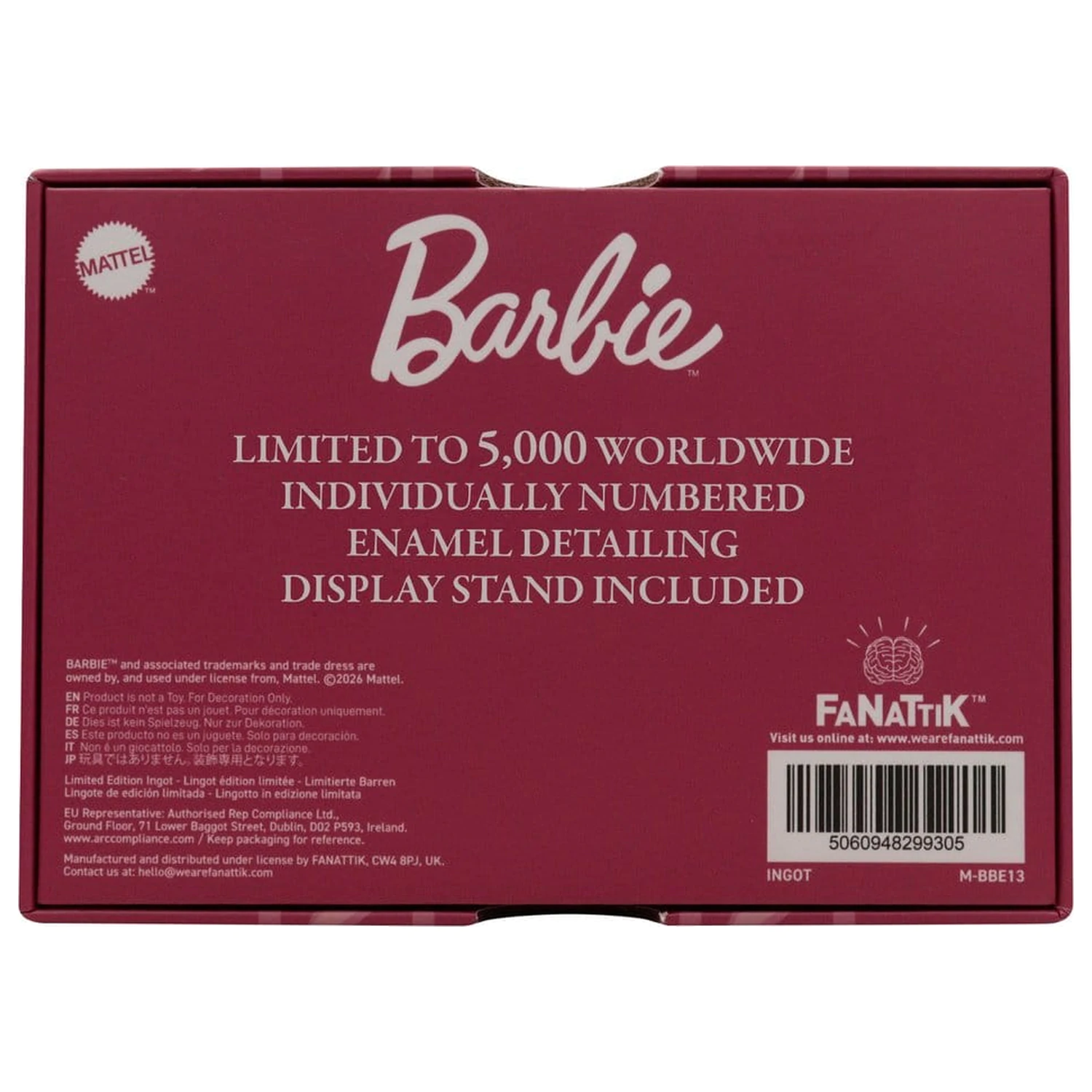Barbie Ingot Nussknacker Limitierte Edition Produktfoto