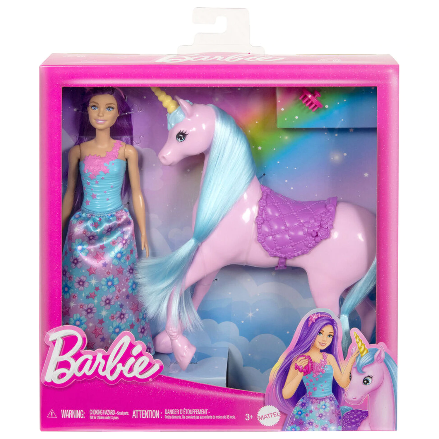 Barbie Puppe und ihr Einhorn Produktfoto