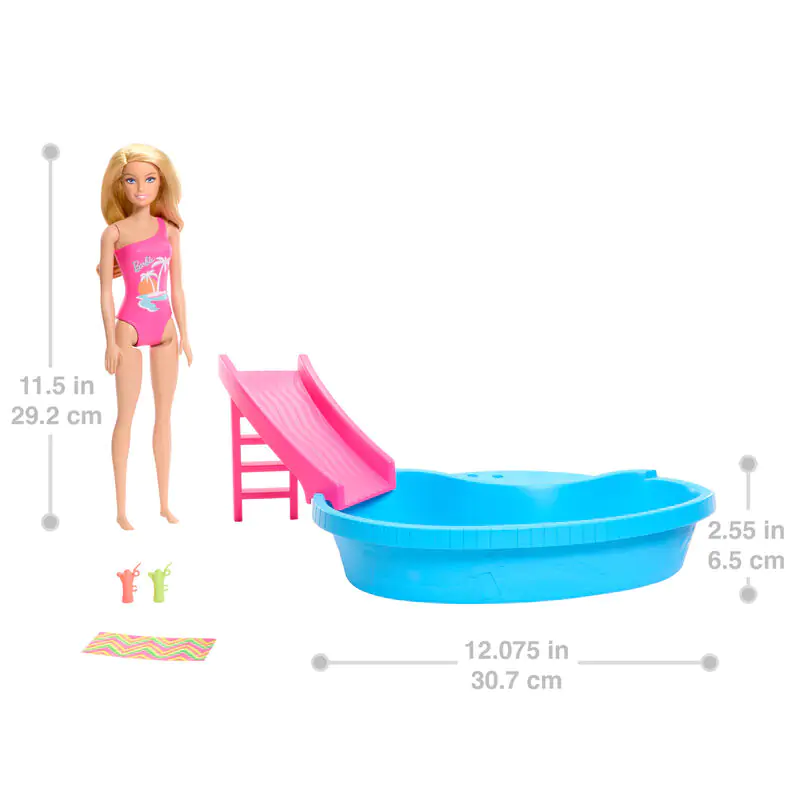 Barbie Summer Pool und Puppe termékfotó