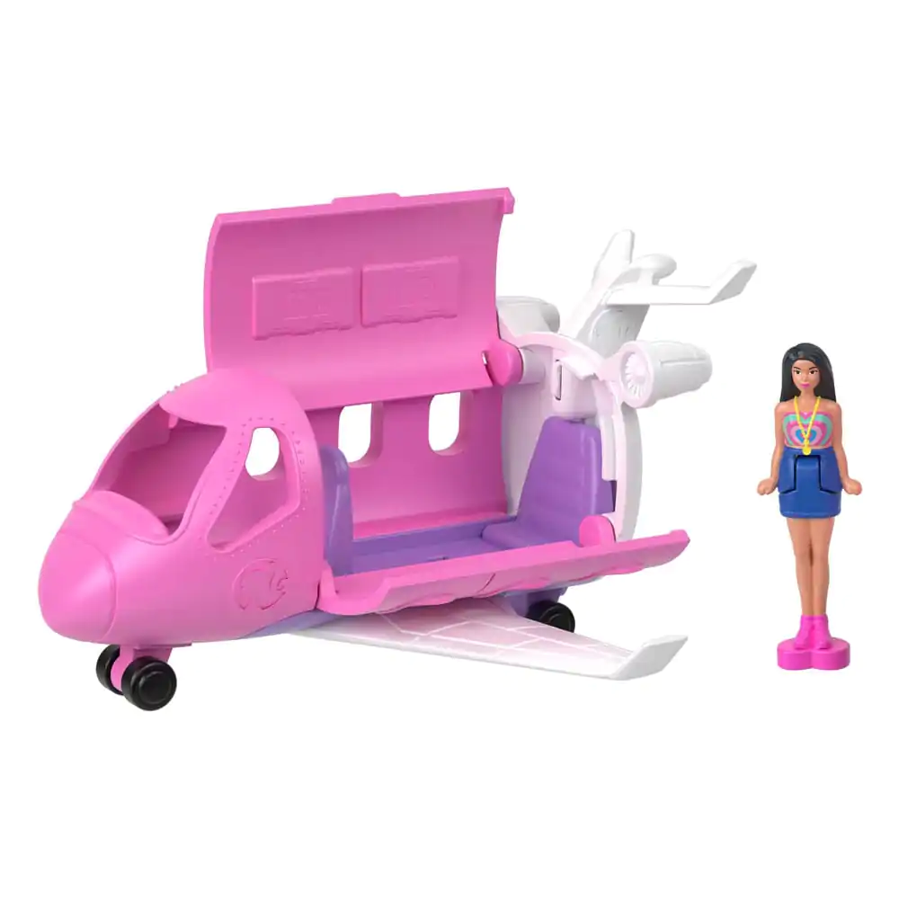 Barbie Mini BarbieLand Puppe und Fahrzeug Traumflugzeug 4 cm Produktfoto