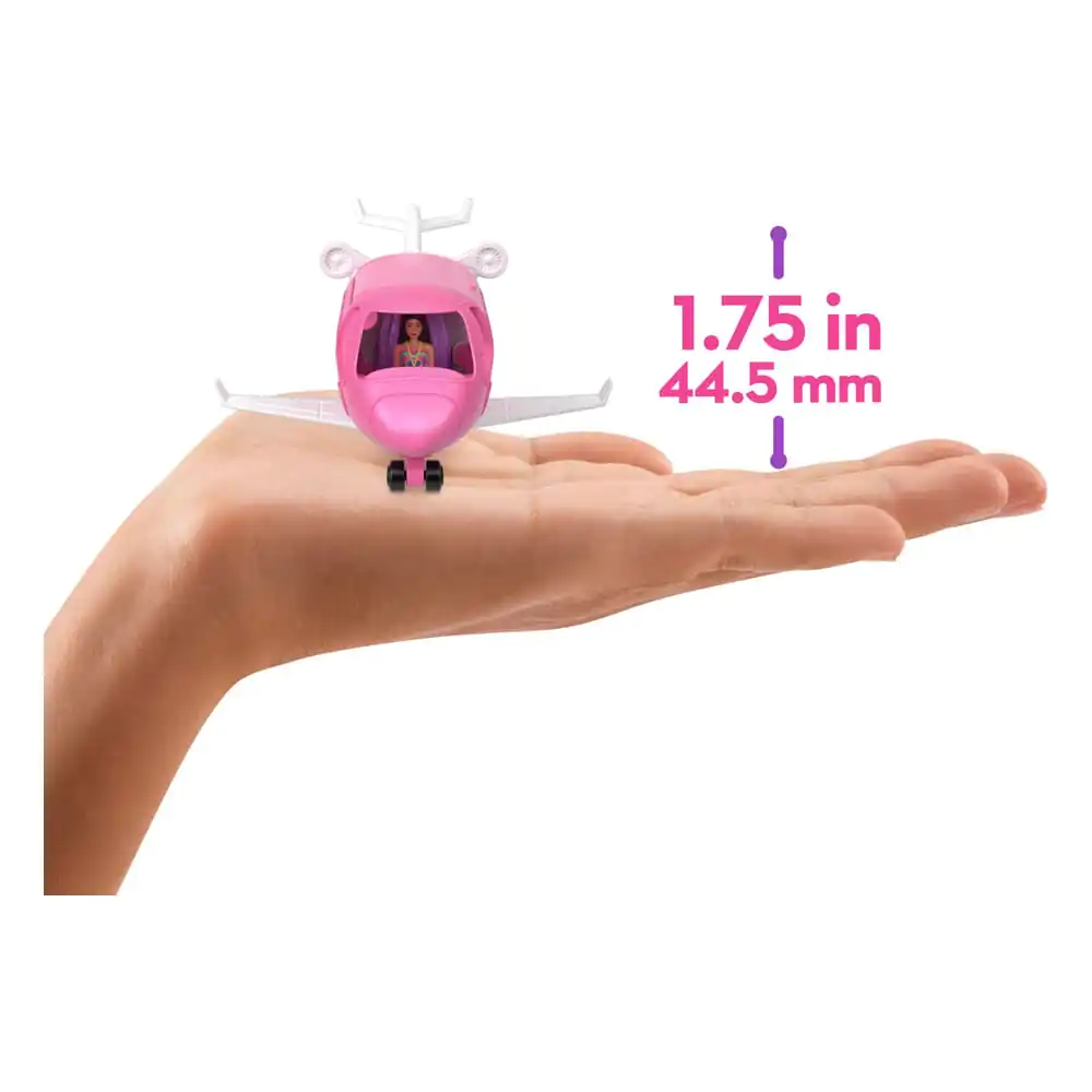 Barbie Mini BarbieLand Puppe und Fahrzeug Traumflugzeug 4 cm Produktfoto