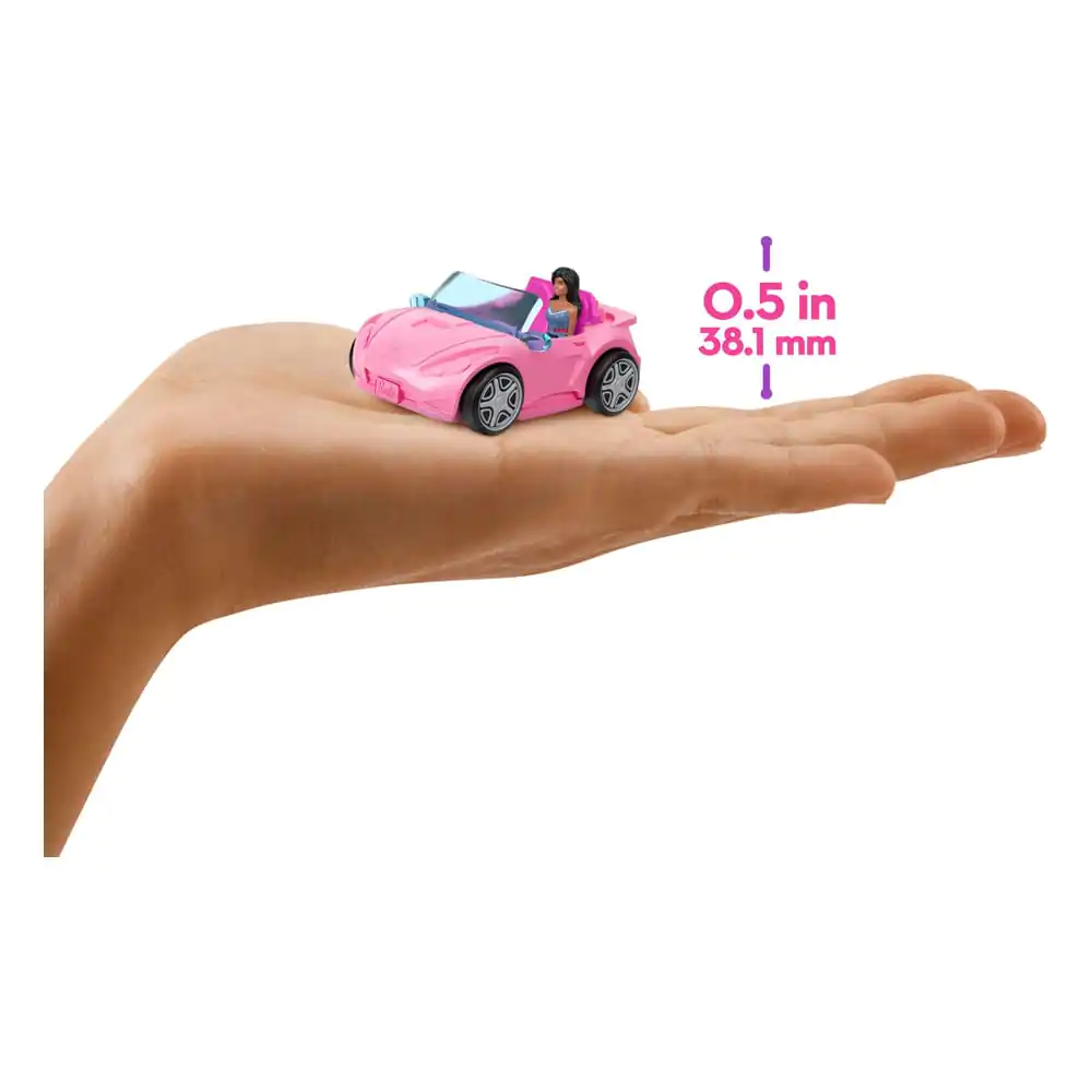 Barbie Mini BarbieLand Puppe und Fahrzeug Cabrio 4 cm Produktfoto