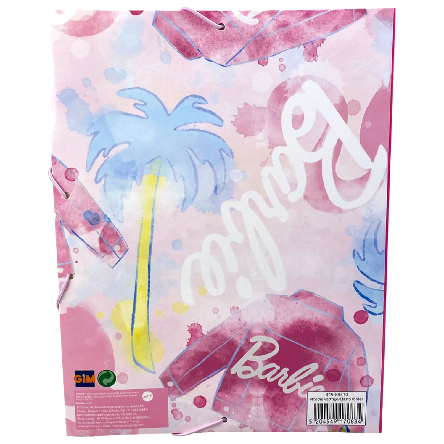 Barbie Paints A/4 Gummizugmappe Produktfoto