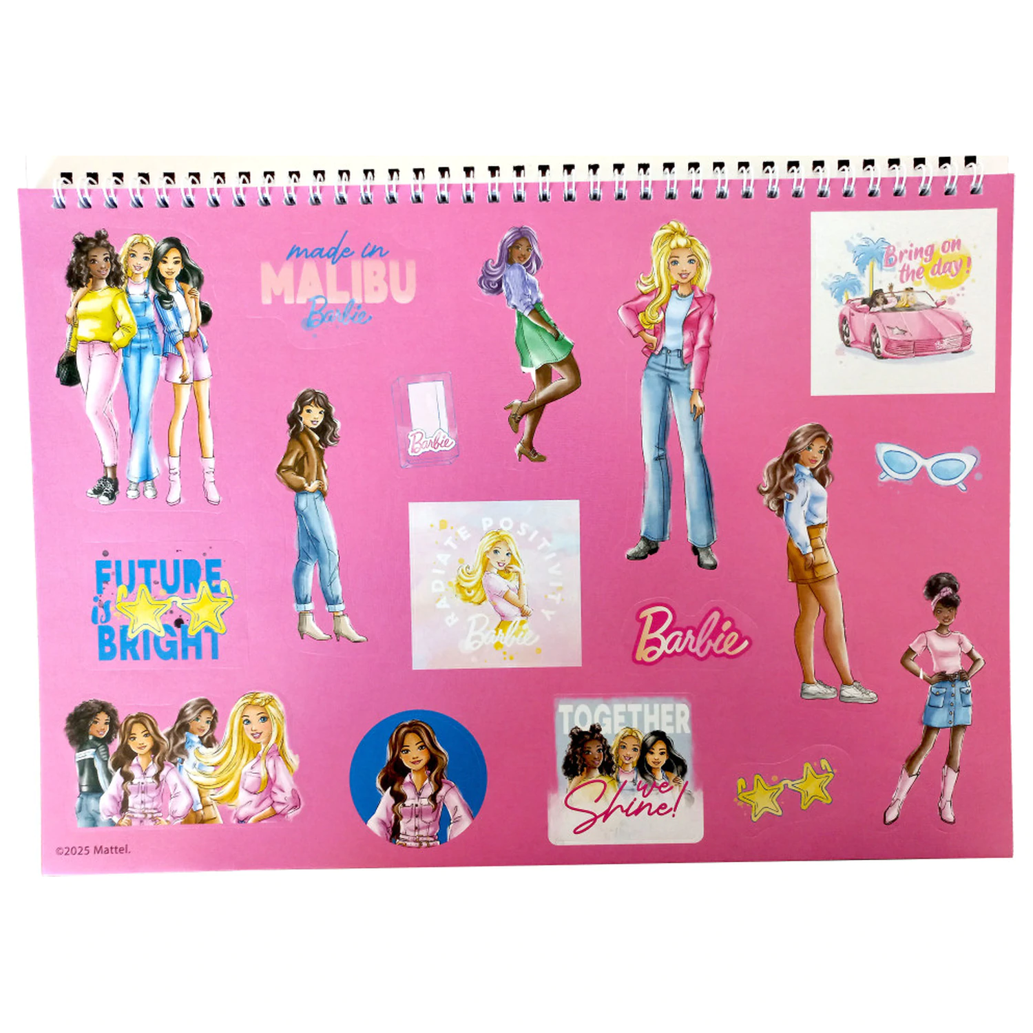 Barbie Paints A/4 Spiral Skizzenbuch 40 Blatt mit Stickern Produktfoto