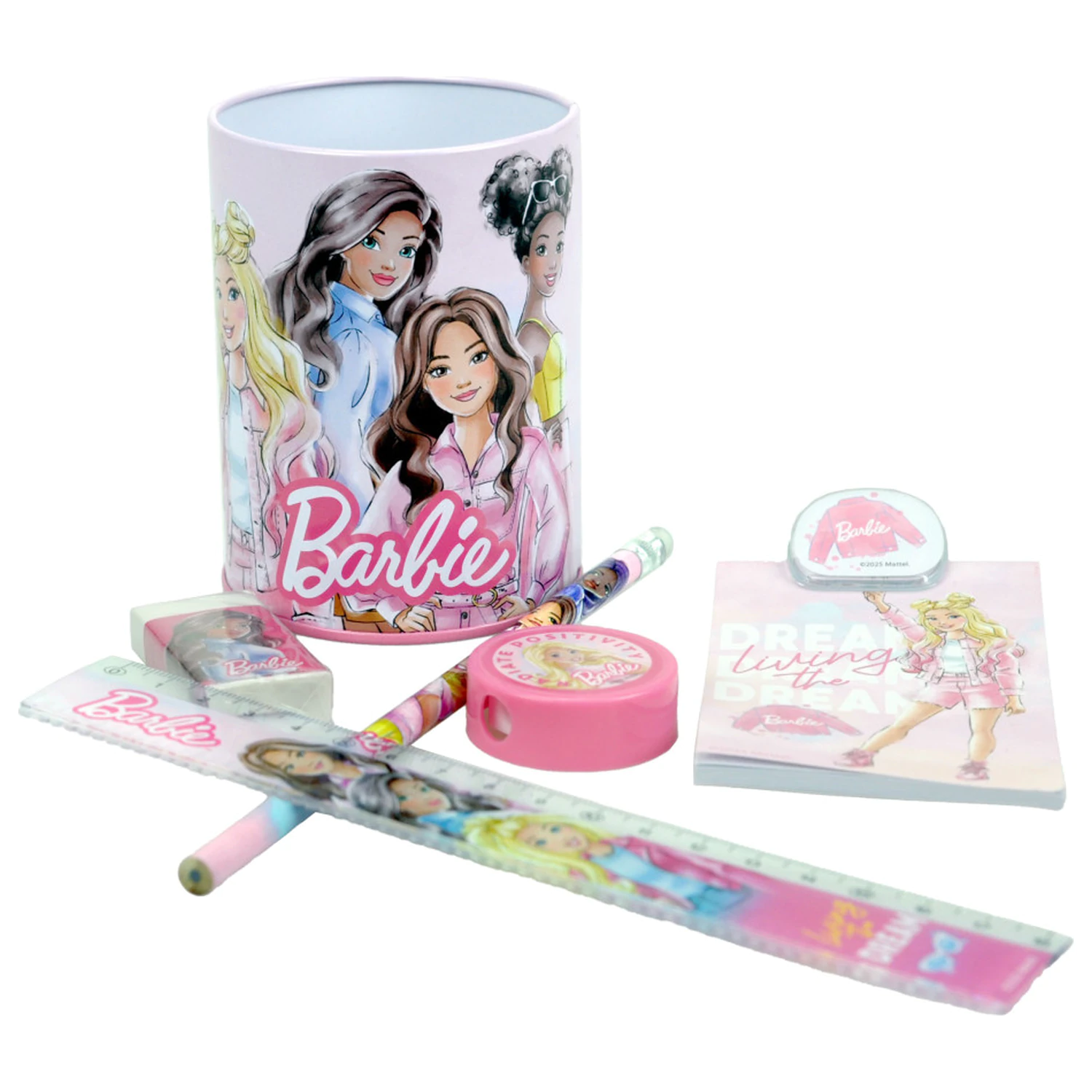 Barbie Paints Schreibwaren Set 7 Teile Produktfoto