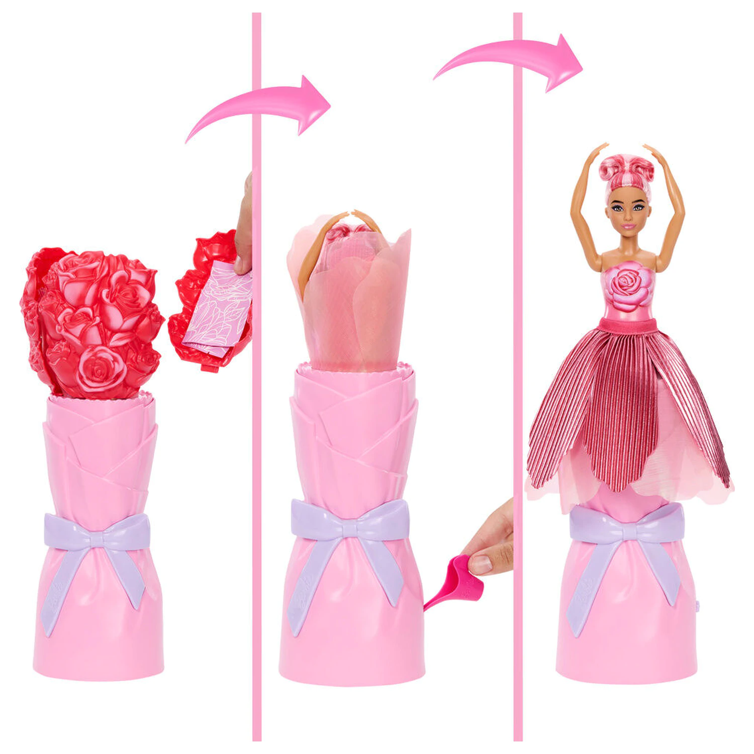Barbie Petal Pop Rote Rose Puppe Produktfoto