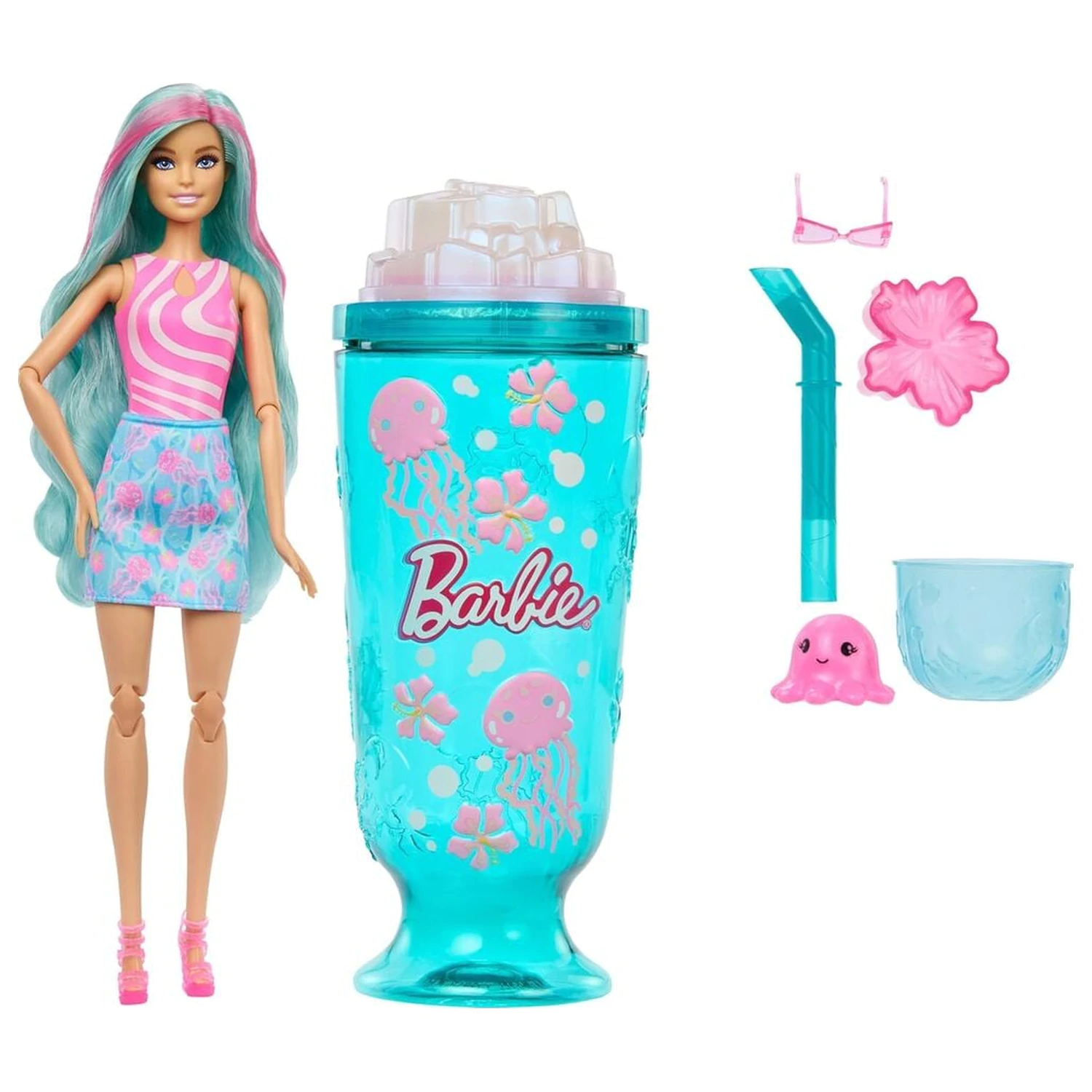 Barbie Pop Reveal Sea Breeze Blue Tasse Puppe Produktfoto