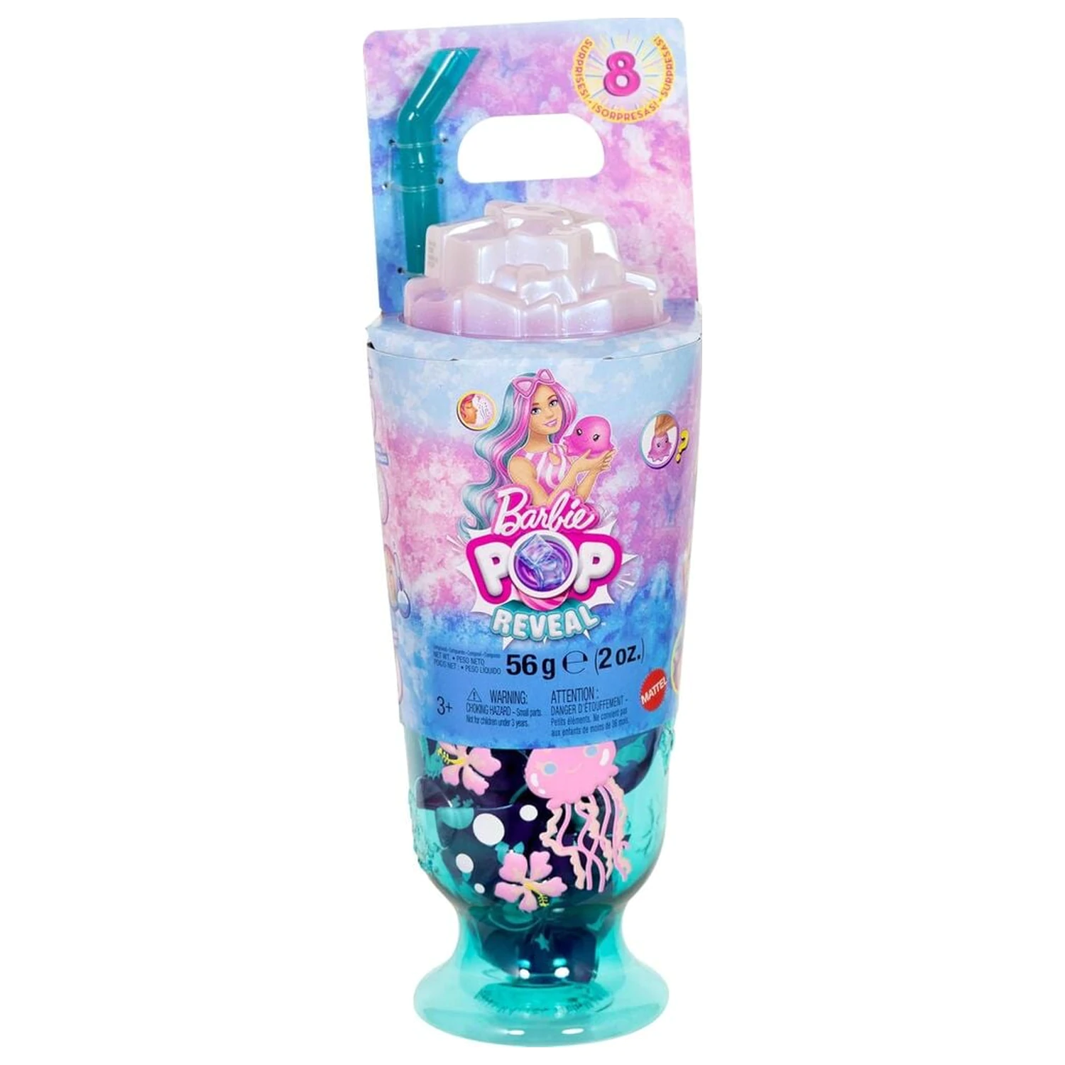 Barbie Pop Reveal Sea Breeze Blue Tasse Puppe Produktfoto