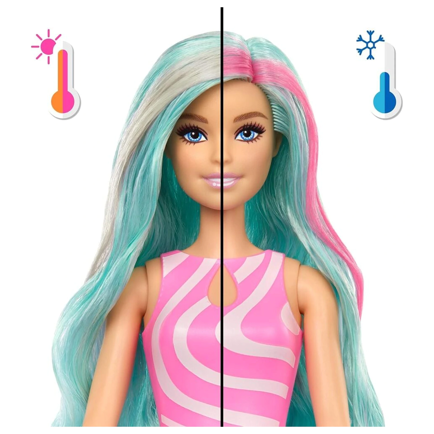 Barbie Pop Reveal Sea Breeze Blue Tasse Puppe Produktfoto