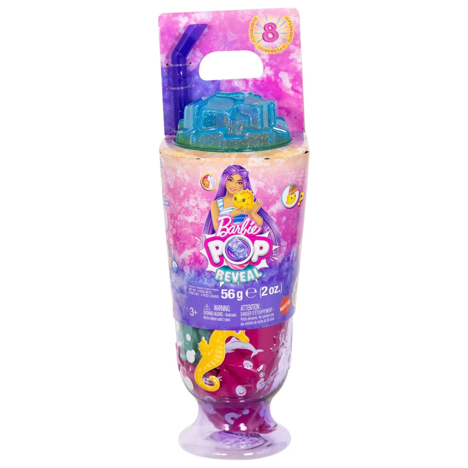 Barbie Pop Reveal Sea Breeze Purple Puppe Produktfoto