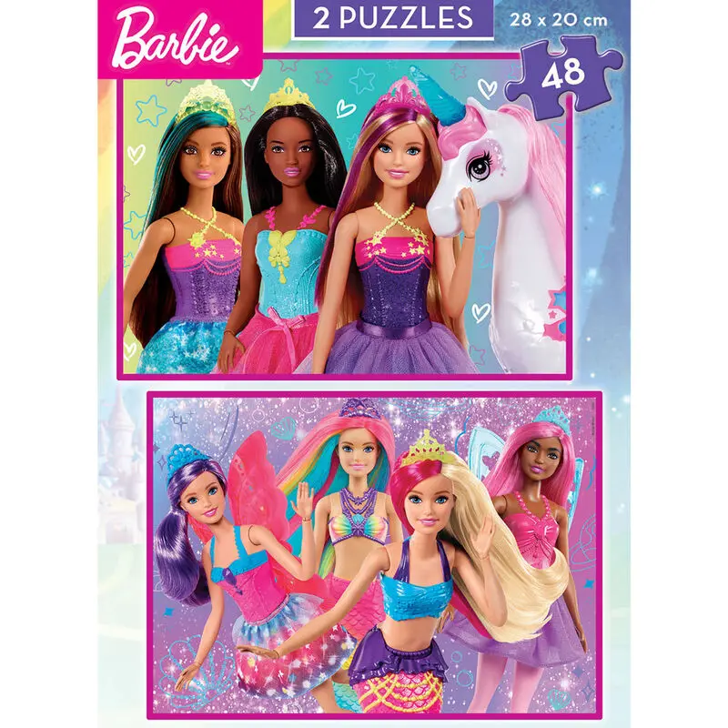 Barbie Puzzle 2x48St Produktfoto