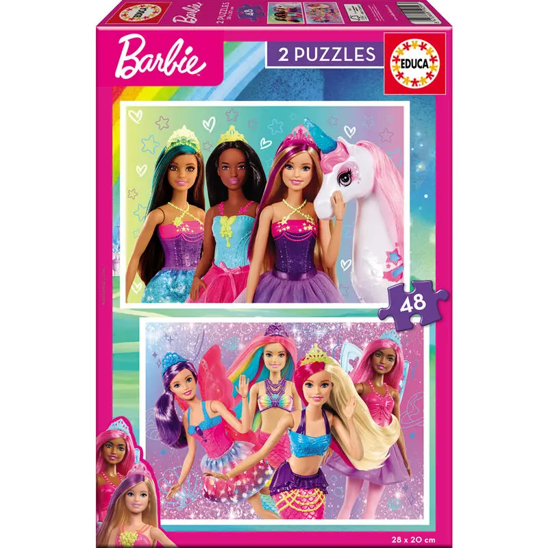 Barbie Puzzle 2x48St Produktfoto