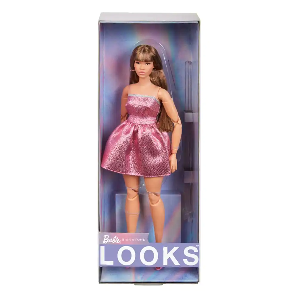 Barbie Signature Barbie Looks Puppe Model #24 Curvy, Pink Mini Dress termékfotó