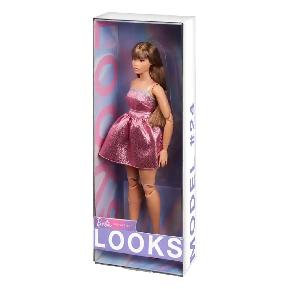 Barbie Signature Barbie Looks Puppe Model #24 Curvy, Pink Mini Dress termékfotó