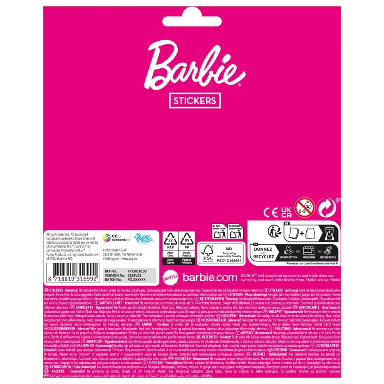 Barbie Stylish Friends Aufkleber Produktfoto