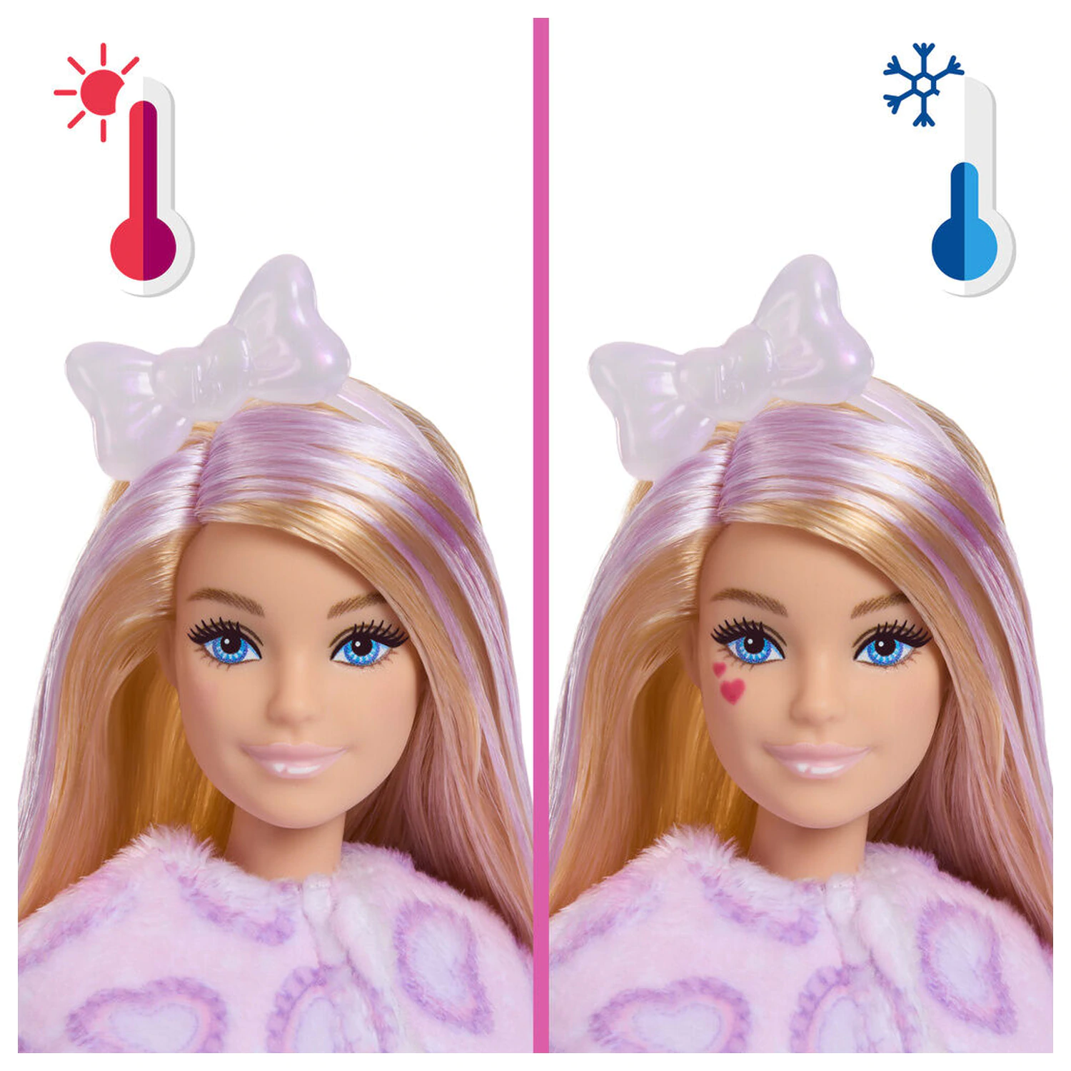Barbie Sweet Ties Cutie Reveal Lilac Kitten Puppe Produktfoto