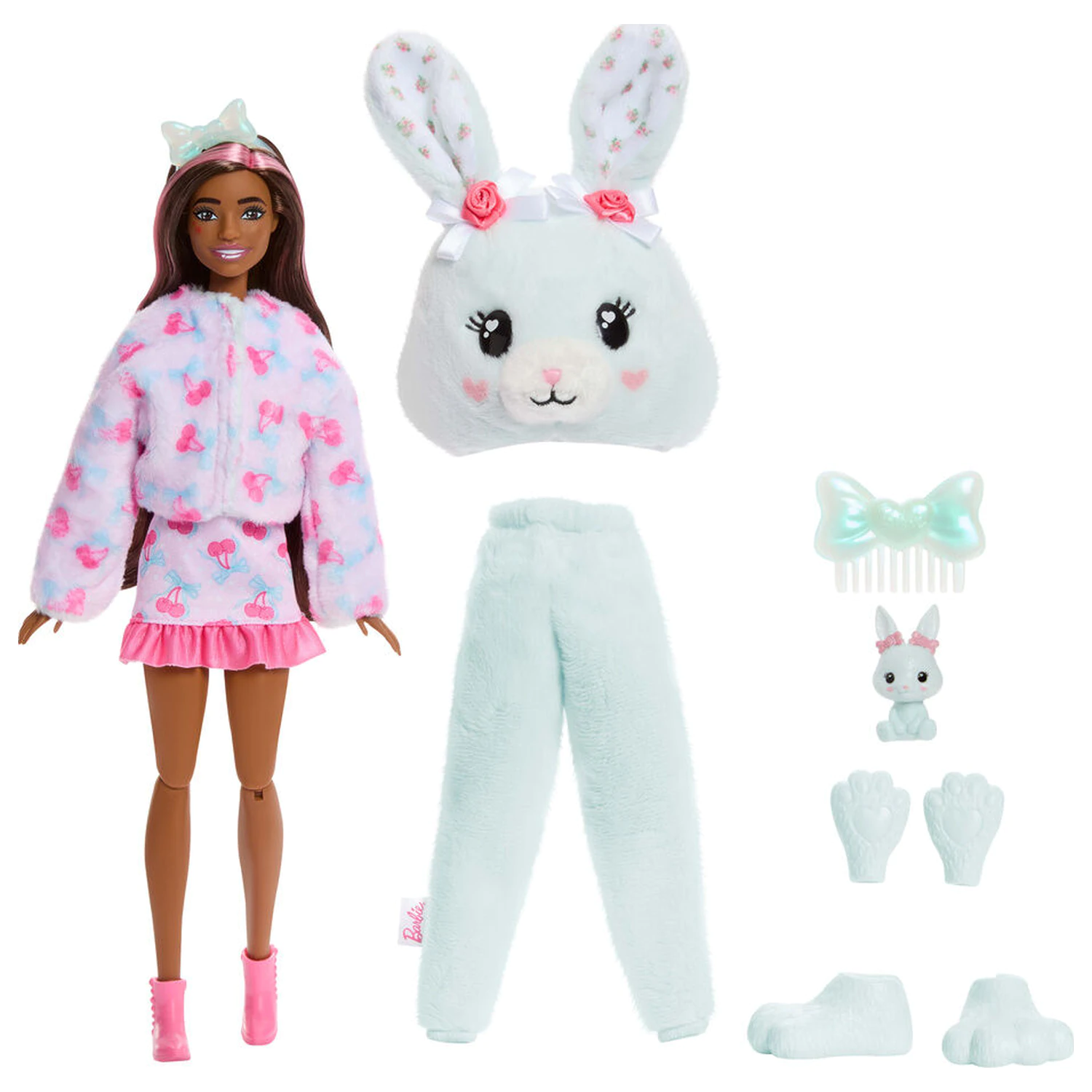 Barbie Sweet Ties Cutie Reveal Mint Bunny Puppe Produktfoto