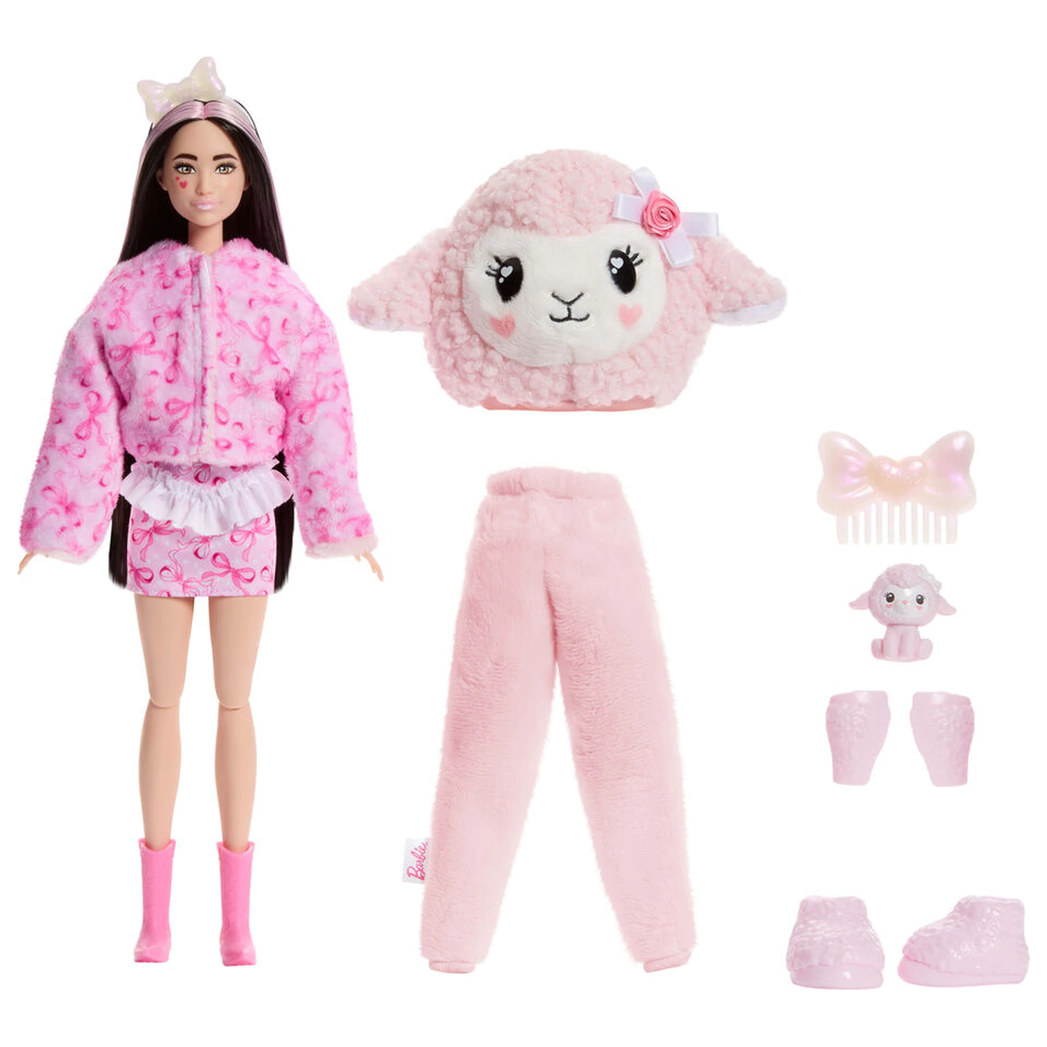 Barbie Sweet Ties Cutie Reveal Pink Sheep Puppe Produktfoto