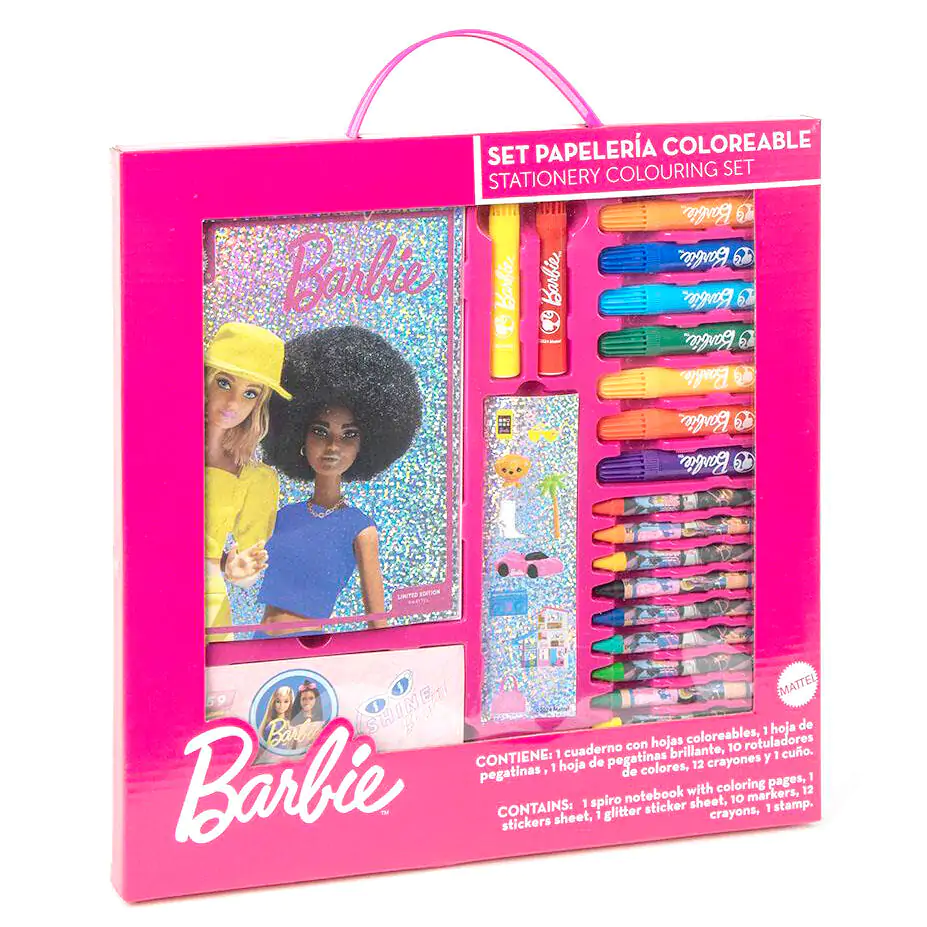 Barbie Schreibwaren-set zum Ausmalen Produktfoto