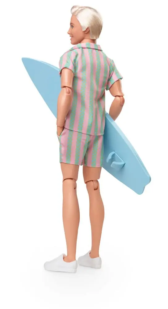 Barbie The Movie Puppe Ken Wearing Pastel Striped Beach Matching Set Produktfoto