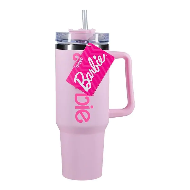 Barbie Thermo Glas mit Strohhalm 1200ml Produktfoto