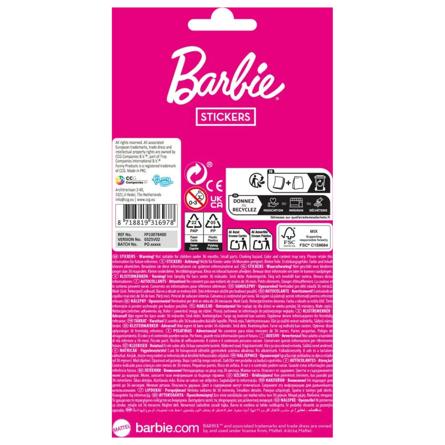 Barbie Vibes Aufkleber Produktfoto