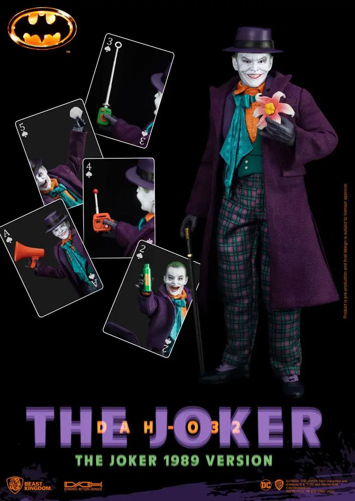 Batman 1989 Dynamic 8ction Heroes Actionfigur 1/9 The Joker 21 cm termékfotó