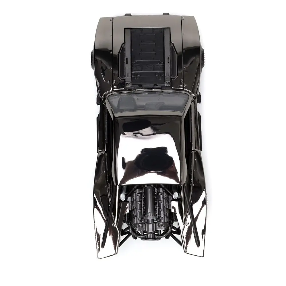 Batman 2022 Hollywood Rides Diecast Modell 1/24 2022 Batmobil Black Chrome Convention Exclusive mit Figur Produktfoto