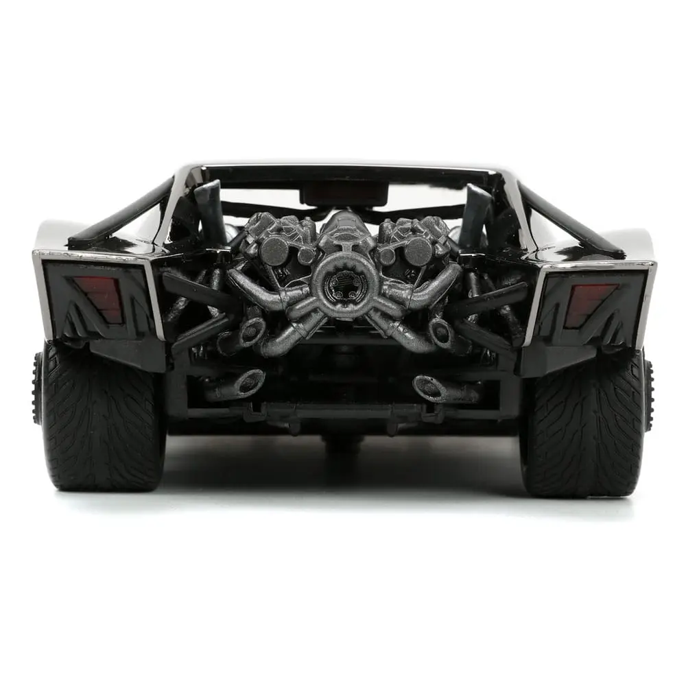 Batman 2022 Hollywood Rides Diecast Modell 1/24 2022 Batmobil Black Chrome Convention Exclusive mit Figur Produktfoto
