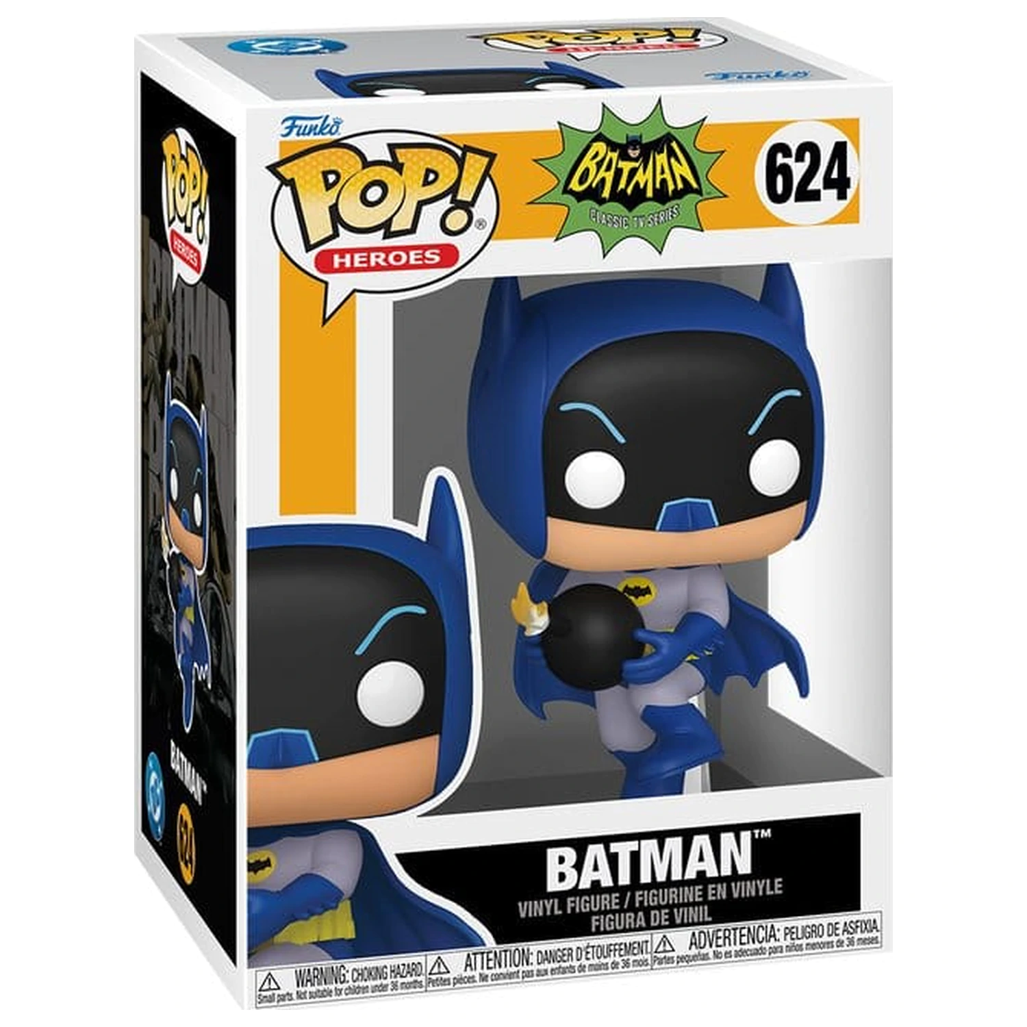 Batman 66 Funko POP! Heroes Vinyl Figur Batman with Bomb 9 cm Produktfoto