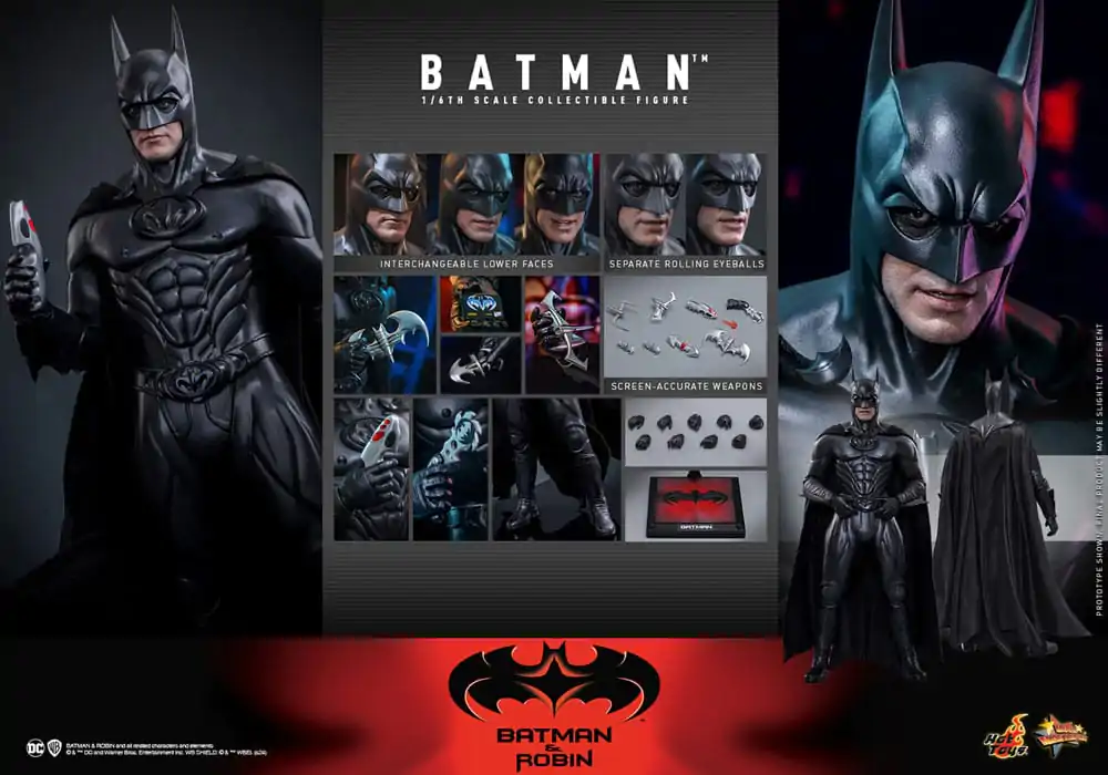 Batman & Robin Movie Masterpiece Actionfigur 1/6 Batman 30 cm Produktfoto