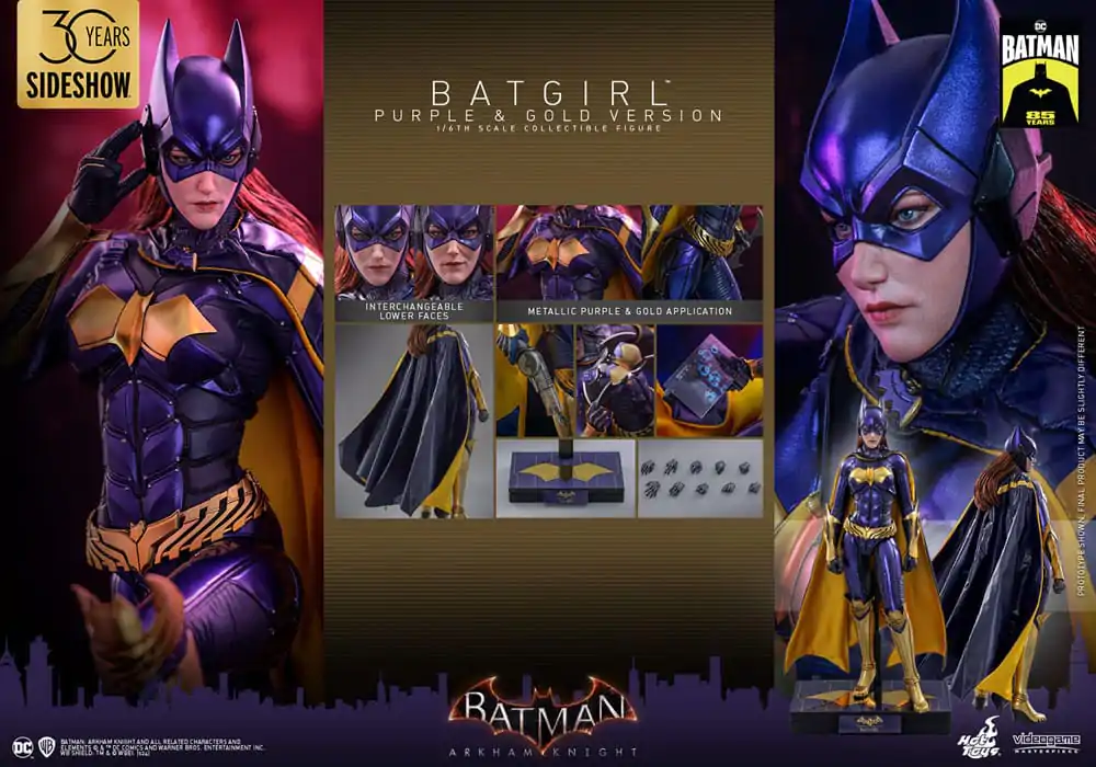 Batman Arkham Knight Videogame Masterpiece Actionfigur 1/6 Batgirl (Purple and Gold Version) Exclusive 30 cm Produktfoto