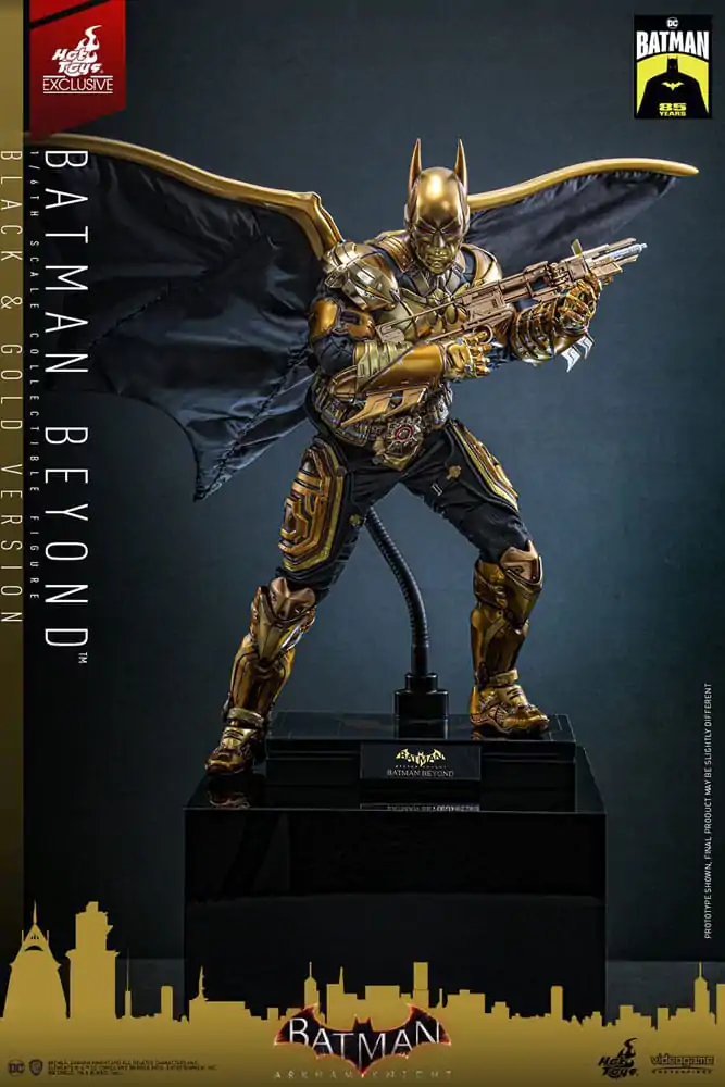 Batman: Arkham Knight Videogame Masterpiece Actionfigur 1/6 Batman Beyond (Black &amp; Gold Version) 32 cm Produktfoto