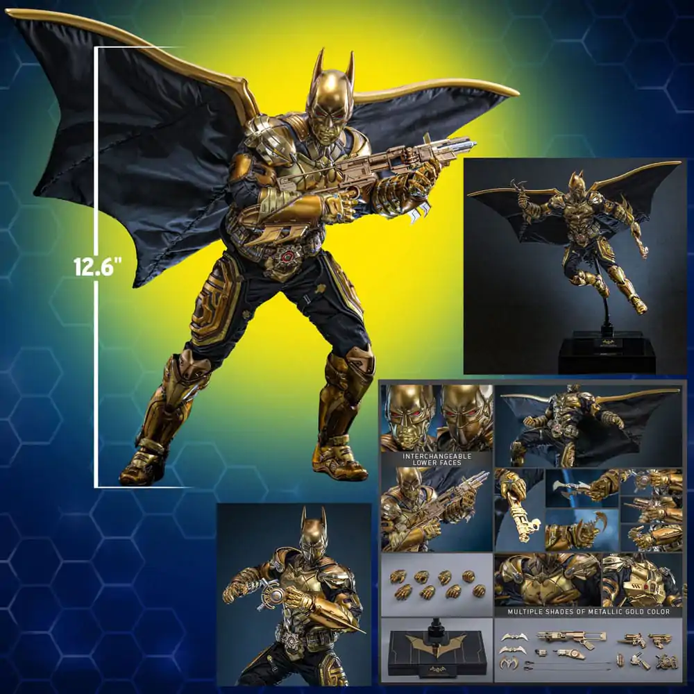 Batman: Arkham Knight Videogame Masterpiece Actionfigur 1/6 Batman Beyond (Black &amp; Gold Version) 32 cm Produktfoto