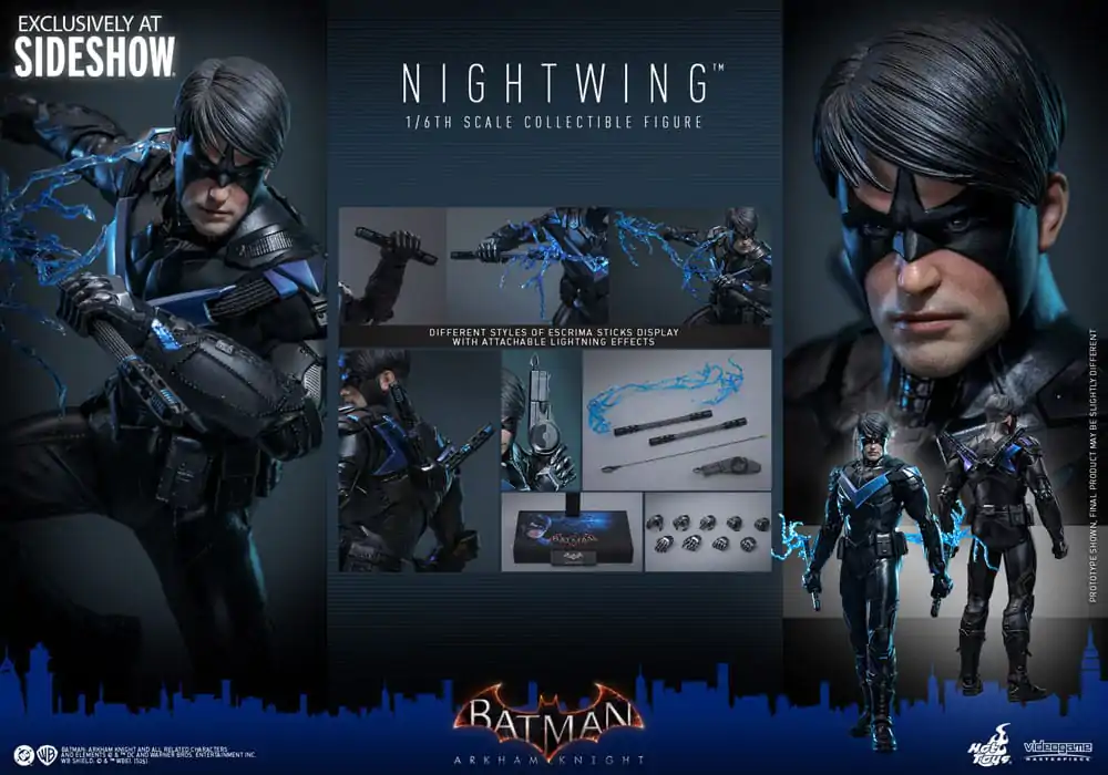 Batman Arkham Knight Videospiel Meisterwerk Action Figur 1/6 Nightwing 30 cm Produktfoto