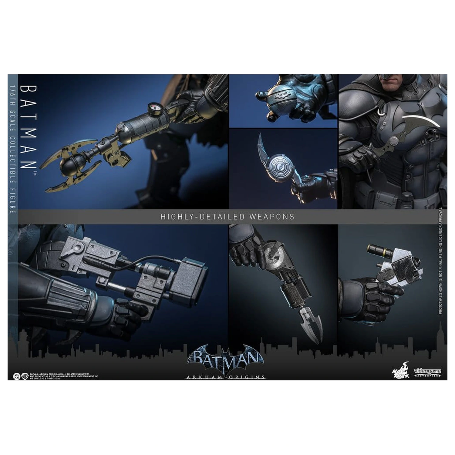 Batman Arkham Origins Videospiel Meisterwerk Actionfigur 1/6 Batman 33 cm Produktfoto