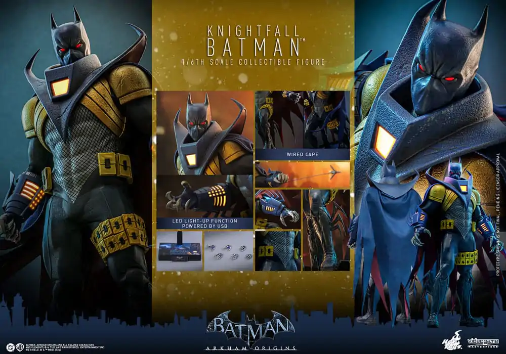 Batman: Arkham Origins Videogame Masterpiece Action-Figur 1/6 Knightfall Batman 32 cm Produktfoto