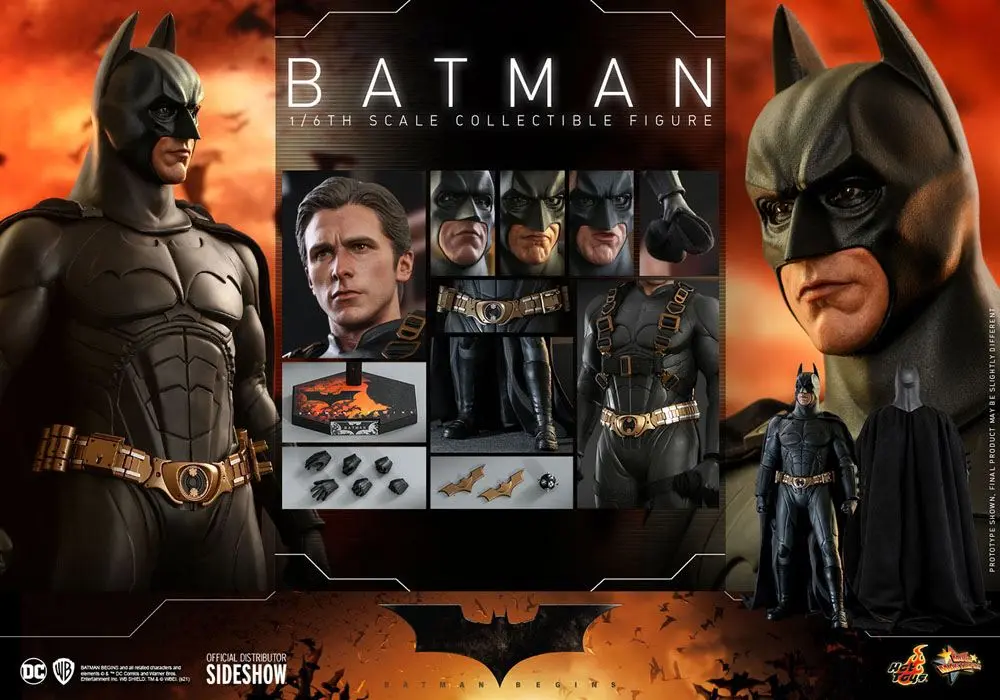 Batman Begins Movie Masterpiece Actionfigur 1/6 Batman Hot Toys Exclusive 32 cm Produktfoto