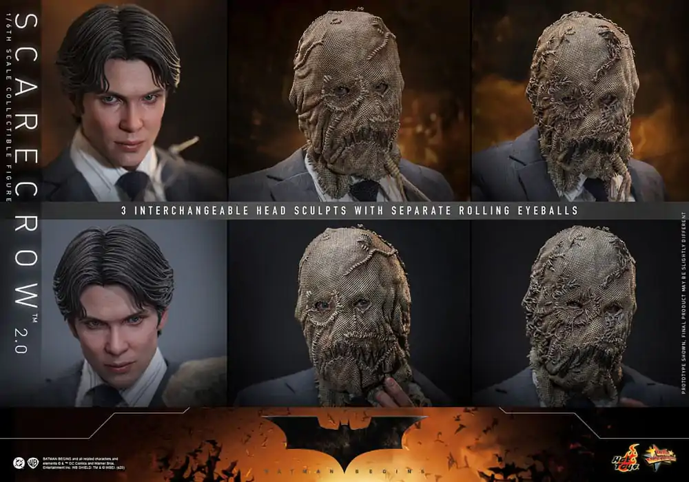 Batman Begins Movie Masterpiece Actionfigur 1/6 Scarecrow 2.0 30 cm Produktfoto