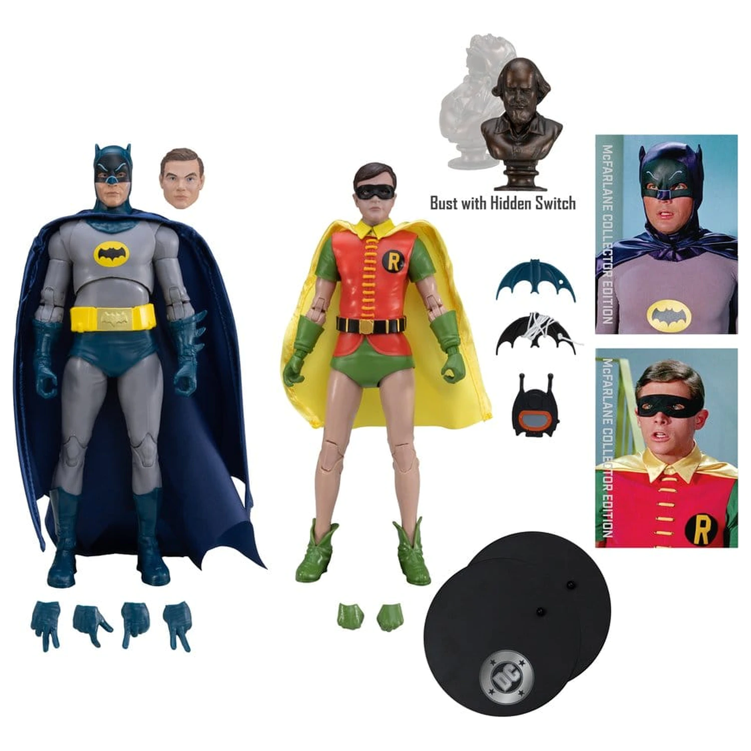 Batman Classic TV Series DC Multiverse McFarlane Sammler Edition Actionfiguren 2er-Pack Batman and Robin 18 cm Produktfoto
