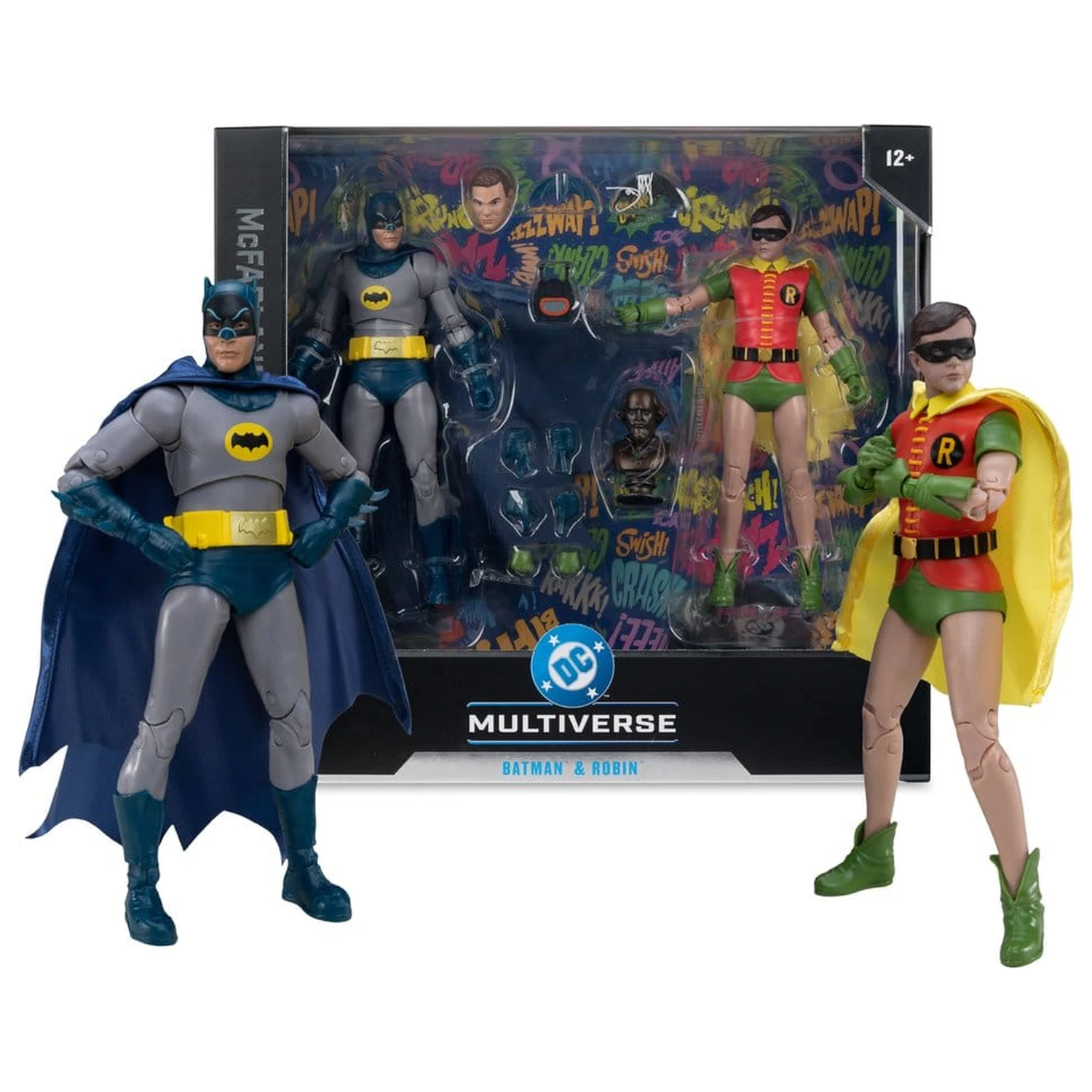 Batman Classic TV Series DC Multiverse McFarlane Sammler Edition Actionfiguren 2er-Pack Batman and Robin 18 cm Produktfoto