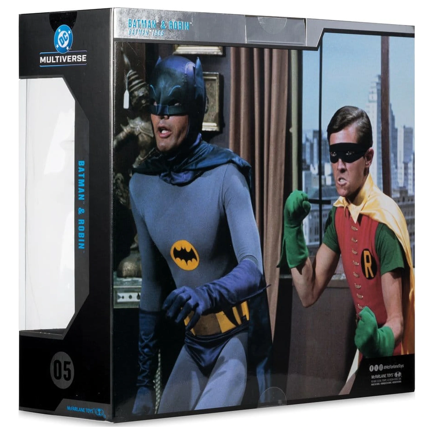 Batman Classic TV Series DC Multiverse McFarlane Sammler Edition Actionfiguren 2er-Pack Batman and Robin 18 cm Produktfoto