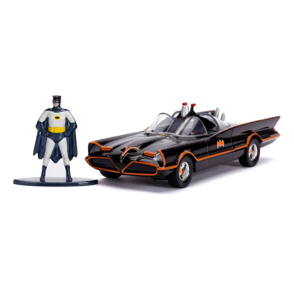 Batman Classic TV Series Diecast Modell 1/32 1966 Classic Batmobile mit Figur Produktfoto