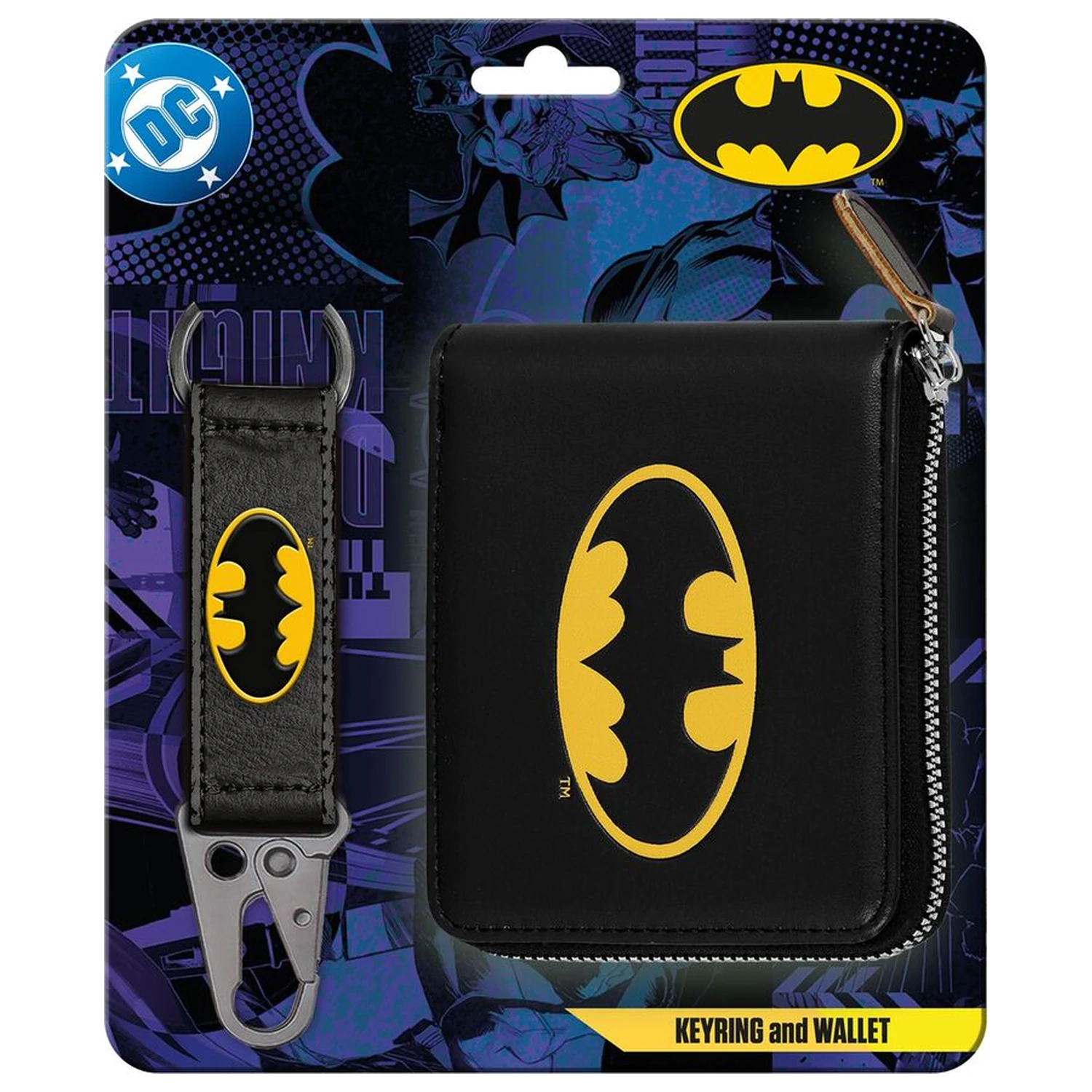 Batman DC Comics Schlüsselanhänger + Geldbörsen Set Produktfoto