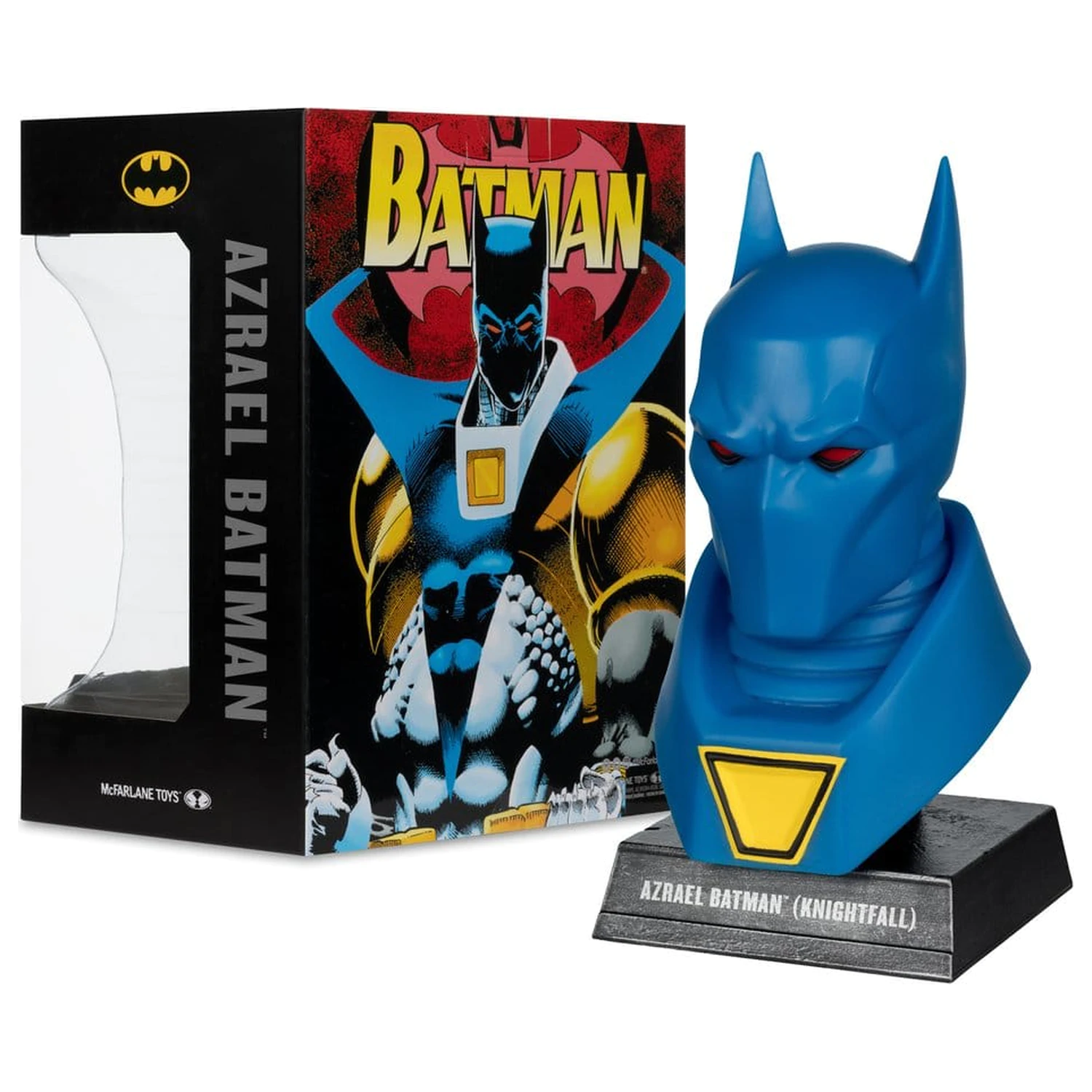 Batman DC Direct Mini-Nachbildung 1/3 Azrael Batman Mask (Batman: Knightfall) (Gold Label Collection) 18 Zentimeter Produktfoto