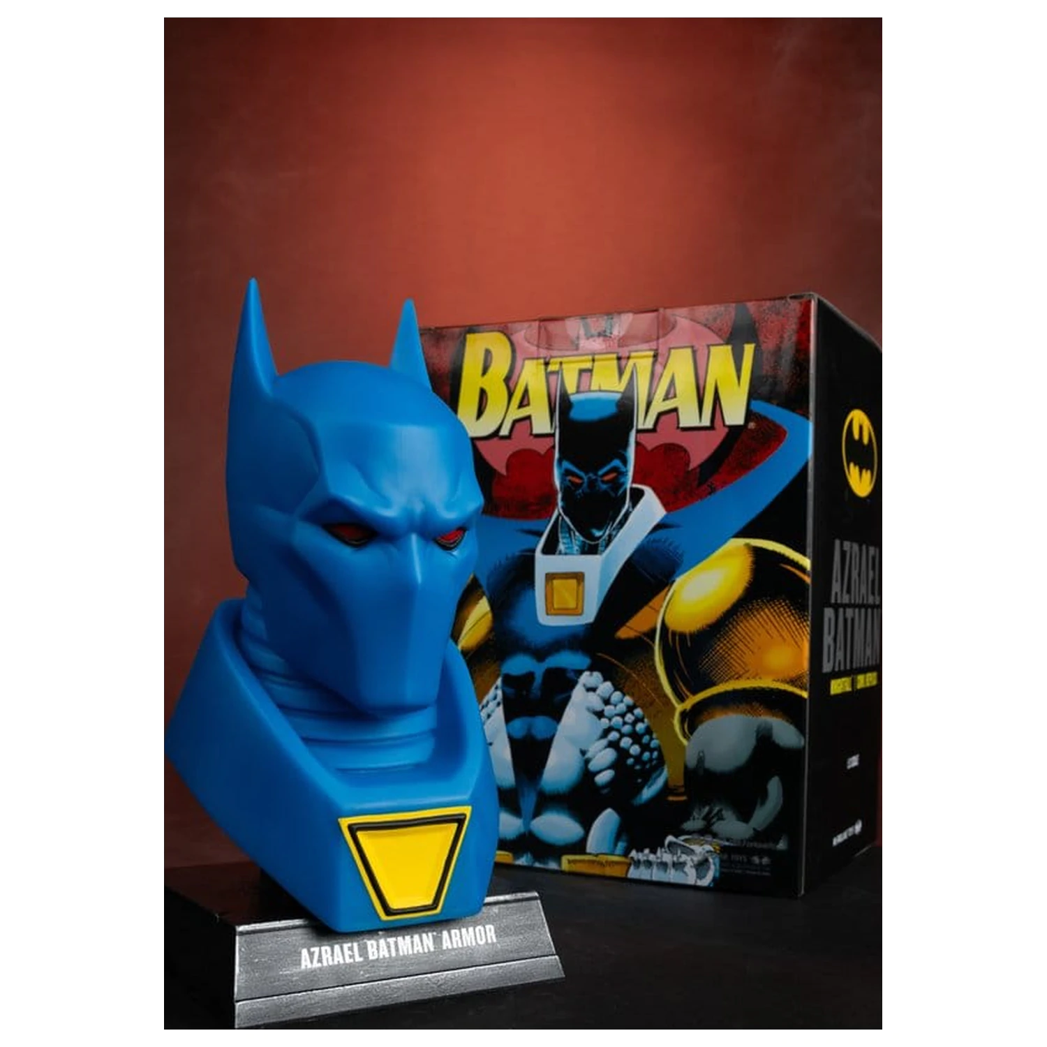 Batman DC Direct Mini-Nachbildung 1/3 Azrael Batman Mask (Batman: Knightfall) (Gold Label Collection) 18 Zentimeter Produktfoto