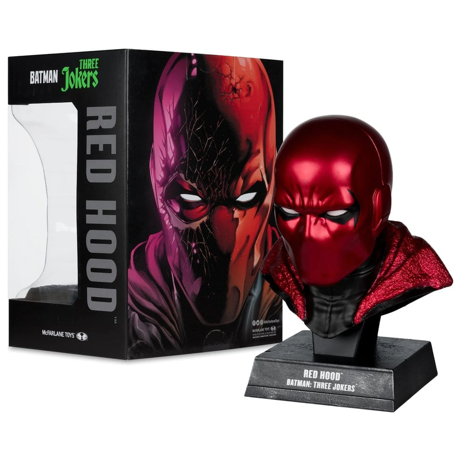 Batman DC Direct Mini-Nachbildung 1/3 Red Hood Mask (Batman: Three Jokers) 18 Zentimeter Produktfoto