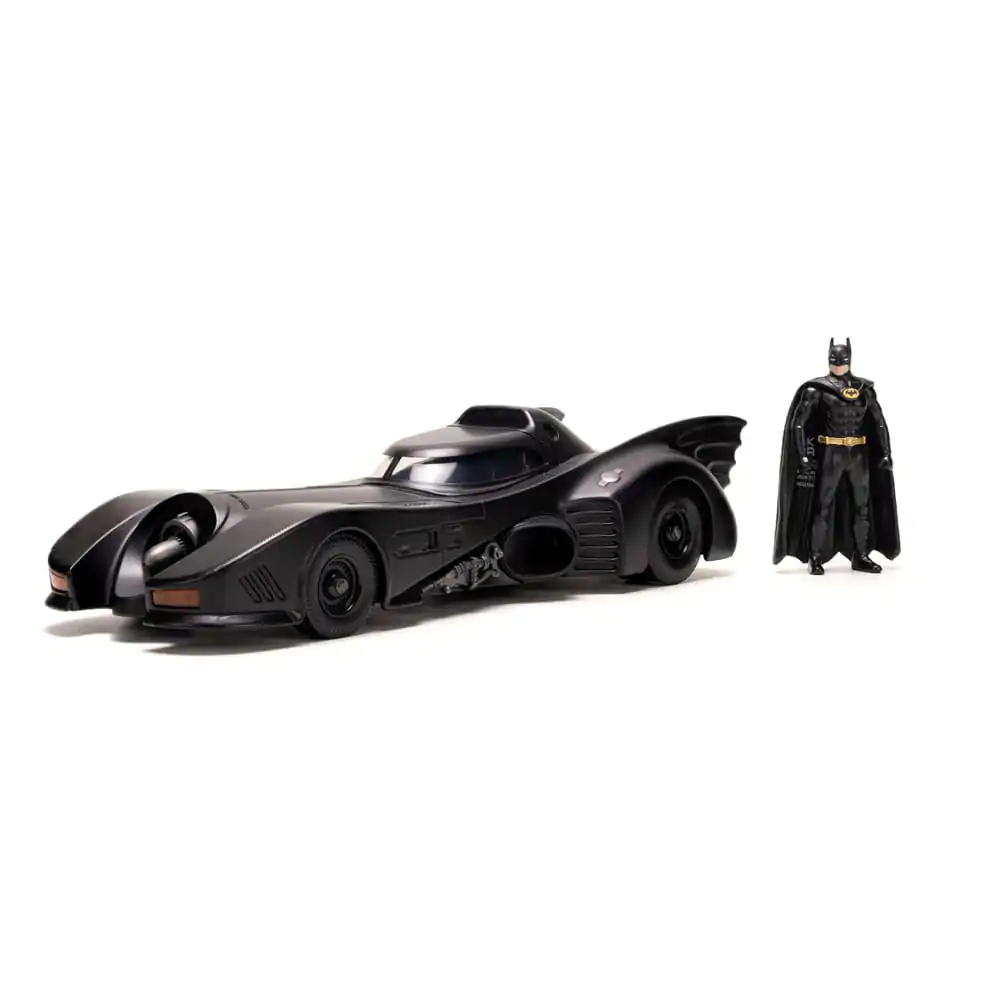 Batman Diecast Modell 1/24 1989 Batmobile mit Figur und Schild Produktfoto